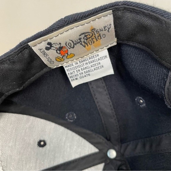 Walt Disney World Baseball Hat Cap Wool Adult WDW Lake Buena Vista FL Blue Brown - Picture 7 of 9